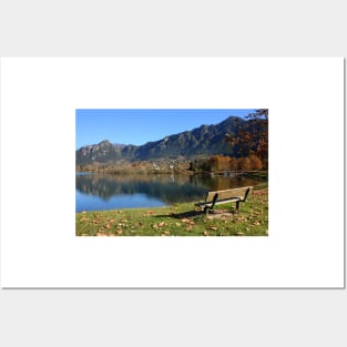 Autumn at Lake Idro Posters and Art